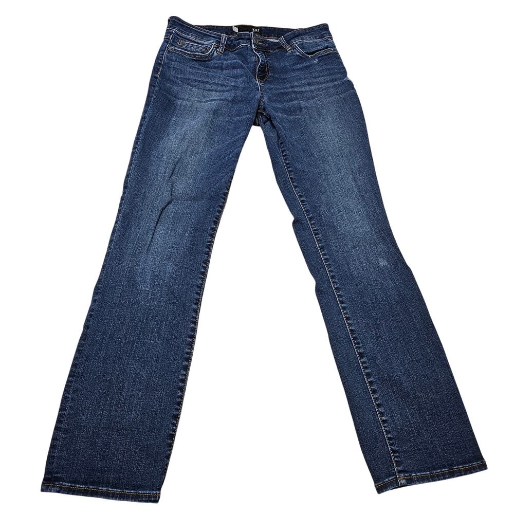 KUT from the Kloth Catherine Boyfriend Jeans Women 8 Med Wash Straight Relaxed
